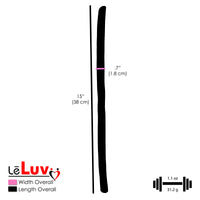 LeLuv Eyro Leather Cock Strap with Stainless Snaps