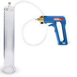 Maxi Blue Handle Clear Hose | Penis Pump | 9" x 1.65" Cylinder