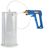 Maxi Blue Handle Clear Hose | Penis Pump | 9" x 4.10" Cylinder