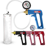 LeLuv MAXI Penis Pump Blue/Purple Handle | 9"/12" Length x Diameter 1.35"-5.00"