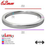 LeLuv Eyro Cock Ring /Glans Ring | 5mm Thick Stainless Steel, Choose Height & Diameter