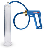 Maxi Blue Handle Silicone Hose | Penis Pump | 12" x 1.65" Cylinder