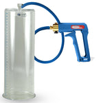 Maxi Blue Handle Silicone Hose | Penis Pump | 12" x 4.10" Cylinder