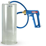 Maxi Blue Handle Silicone Hose | Penis Pump | 12" x 4.50" Cylinder