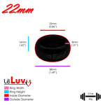 LeLuv Donut Glans/Cock Rings | Polished or Coated Stainless Steel | 20mm-66mm Inner Diameters