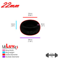 LeLuv Donut Glans/Cock Rings - Polished Stainless Steel - 20mm-66mm Inner Diameters