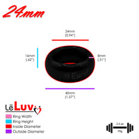 LeLuv Donut Glans/Cock Rings - Polished Stainless Steel - 20mm-66mm Inner Diameters