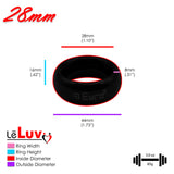 LeLuv Donut Glans/Cock Rings | Polished or Coated Stainless Steel | 22mm-64mm Inner Diameters