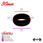 LeLuv Donut Glans/Cock Rings | Polished or Coated Stainless Steel | 20mm-66mm Inner Diameters