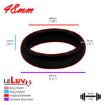 LeLuv Donut Glans/Cock Rings | Polished or Coated Stainless Steel | 20mm-66mm Inner Diameters