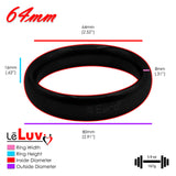 LeLuv Donut Glans/Cock Rings | Polished or Coated Stainless Steel | 20mm-66mm Inner Diameters