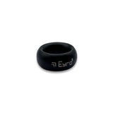 Donut Cock Ring Stainless steel - Black 22mm
