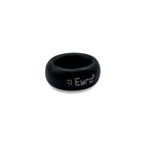 Donut Cock Ring Stainless steel - Black 22mm