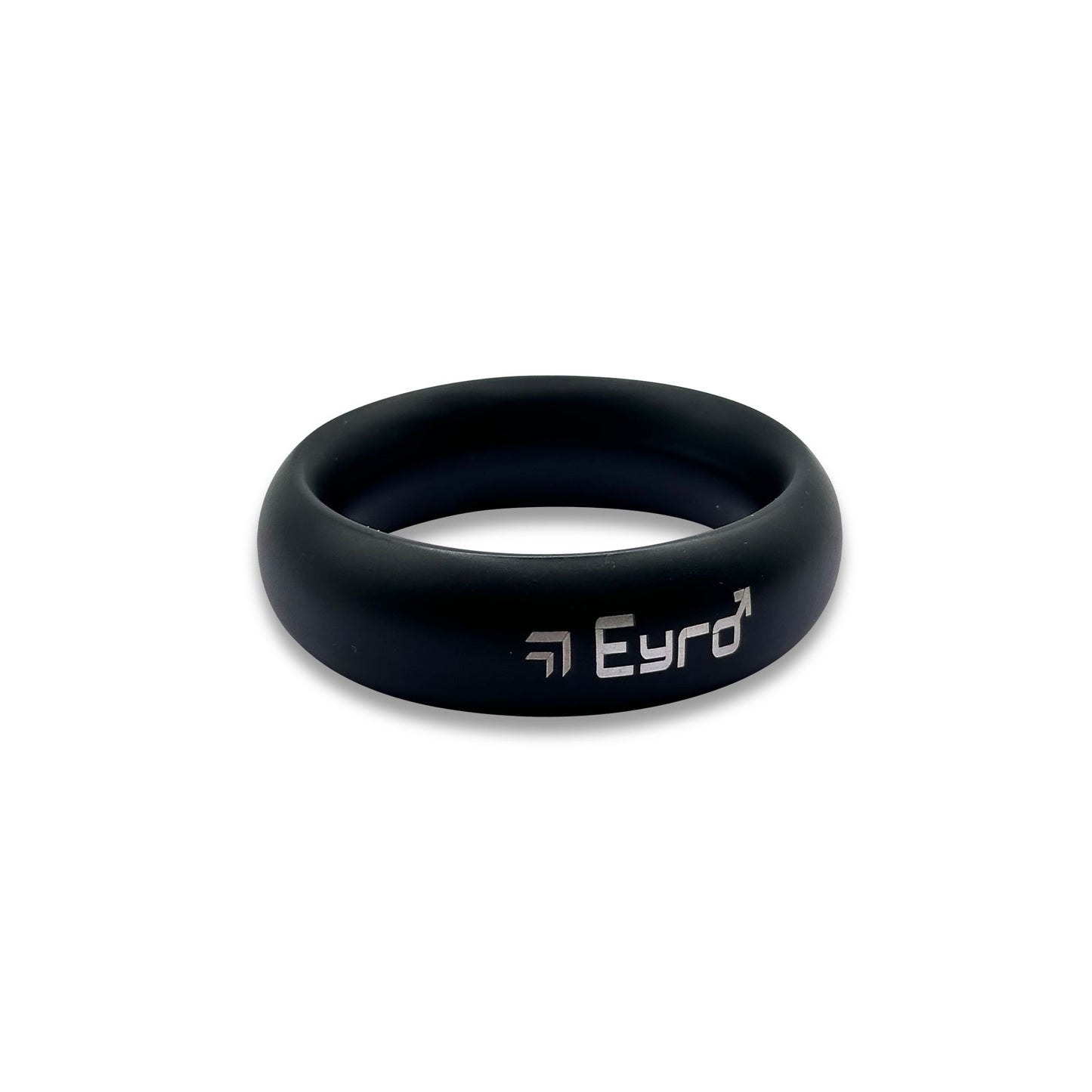 Donut Cock Ring EYRO Stainless steel - Black 44mm