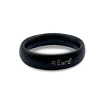Donut Cock Ring EYRO Stainless steel - Black 56mm