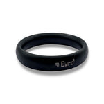 Donut Cock Ring EYRO Stainless steel - Black 64mm