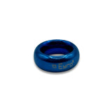 Donut Cock Ring Stainless steel - Blue 22mm