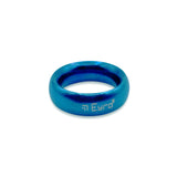 Donut Cock Ring EYRO Stainless steel - Blue 36mm