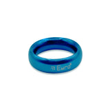 Donut Cock Ring EYRO Stainless steel - Blue 40mm
