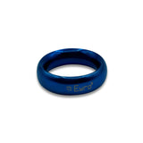 Donut Cock Ring Stainless steel - Blue 36mm