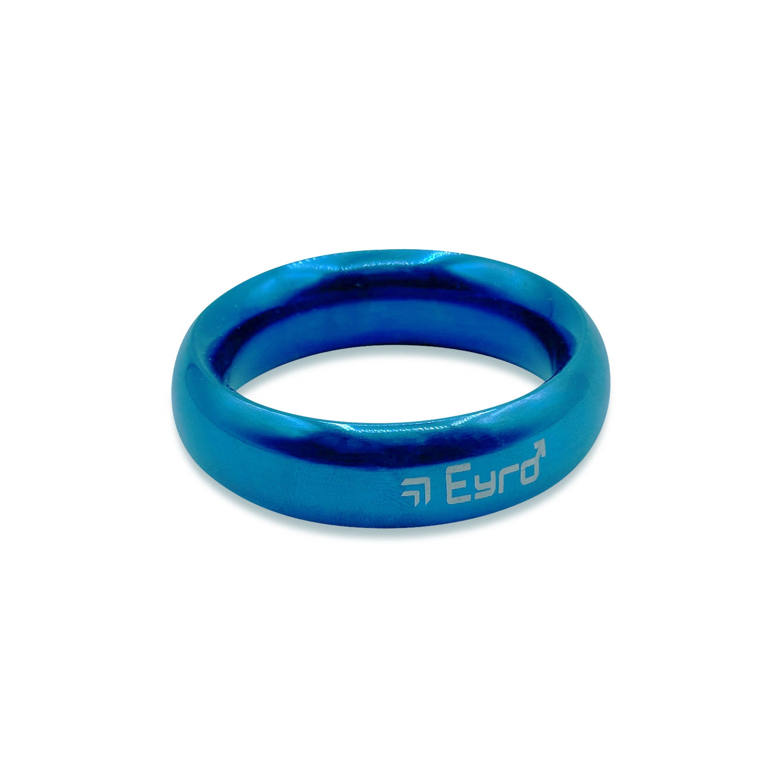 Donut Cock Ring EYRO Stainless steel - Blue 44mm
