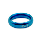 Donut Cock Ring EYRO Stainless steel - Blue 48mm