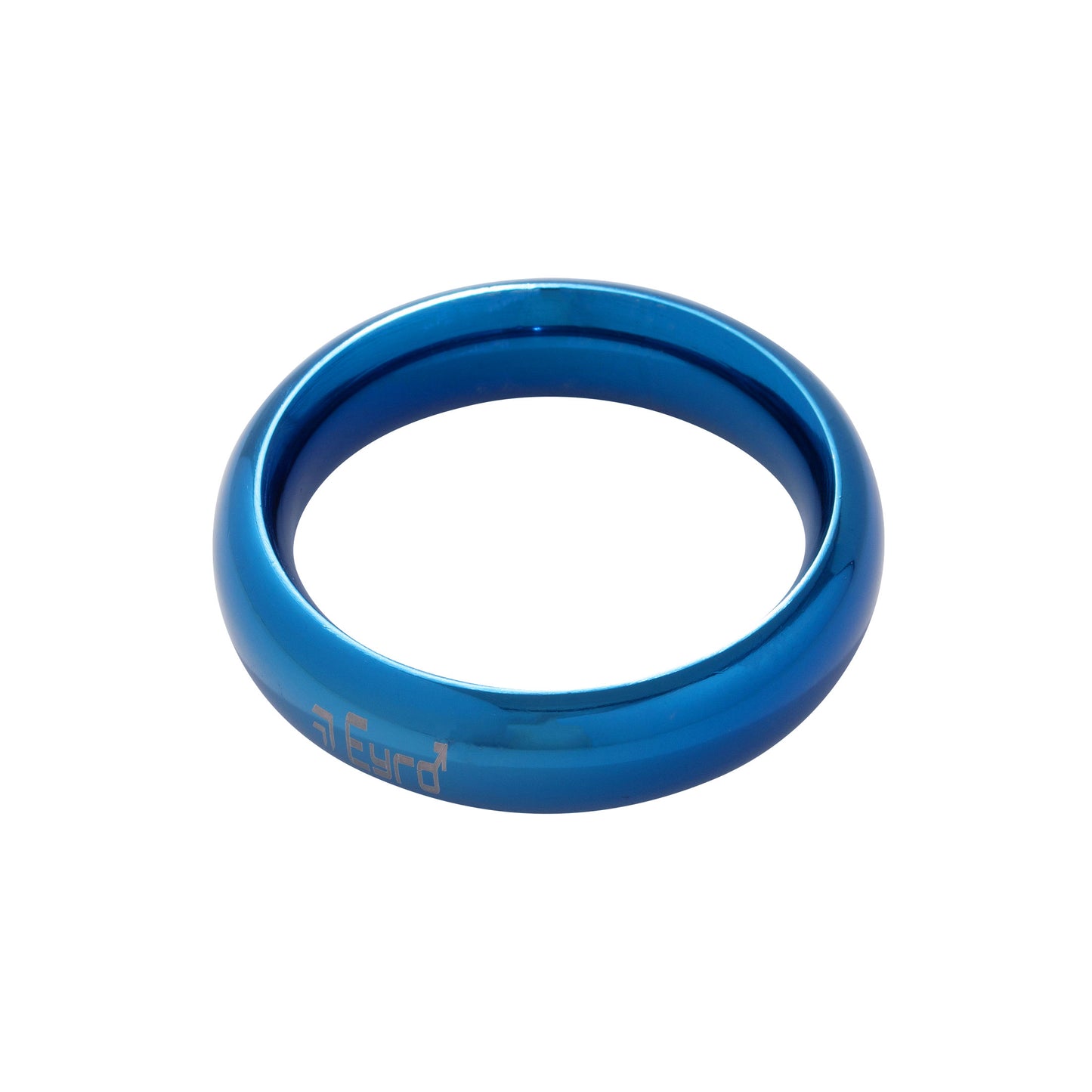 Donut Cock Ring Stainless steel - Blue 50mm (1.97")