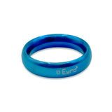 Donut Cock Ring EYRO Stainless steel - Blue 52mm