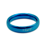 Donut Cock Ring EYRO Stainless steel - Blue 64mm