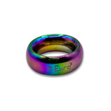 Donut Cock Ring Stainless steel - Rainbow 22mm