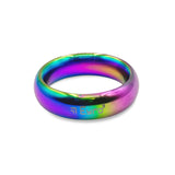 Donut Cock Ring EYRO Stainless steel - Rainbow 44mm