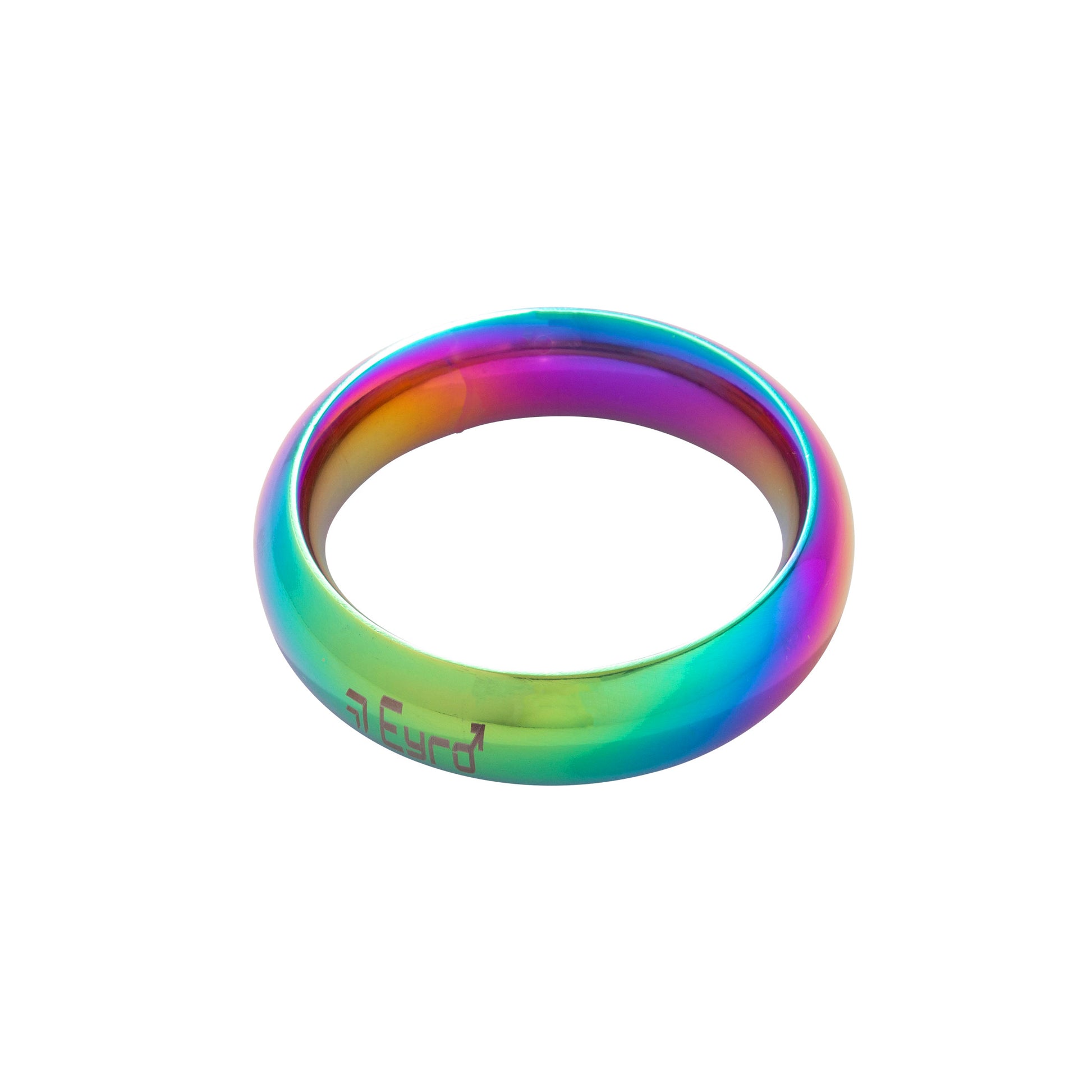 Donut Cock Ring Stainless steel - Rainbow Effect 46mm