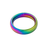 Donut Cock Ring Stainless steel - Rainbow Effect 50mm