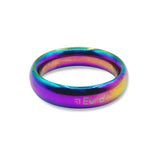 Donut Cock Ring EYRO Stainless steel - Rainbow 52mm
