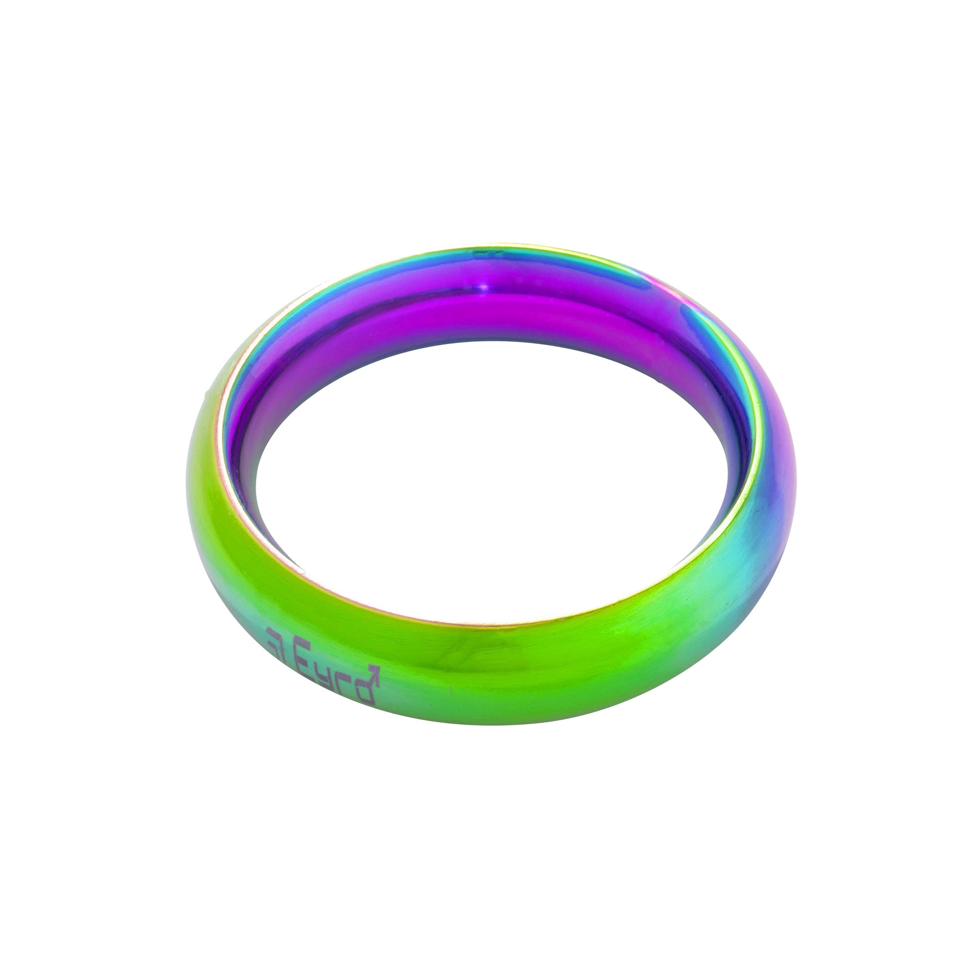 Donut Cock Ring Stainless steel - Rainbow Effect 54mm