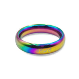 Donut Cock Ring EYRO Stainless steel - Rainbow 56mm