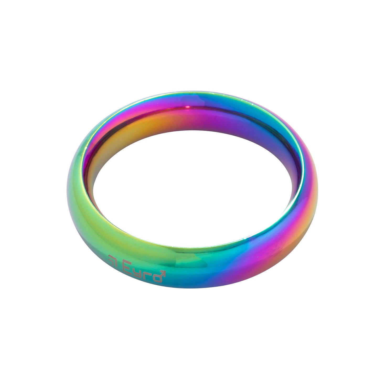 Donut Cock Ring Stainless steel - Rainbow Effect 58mm