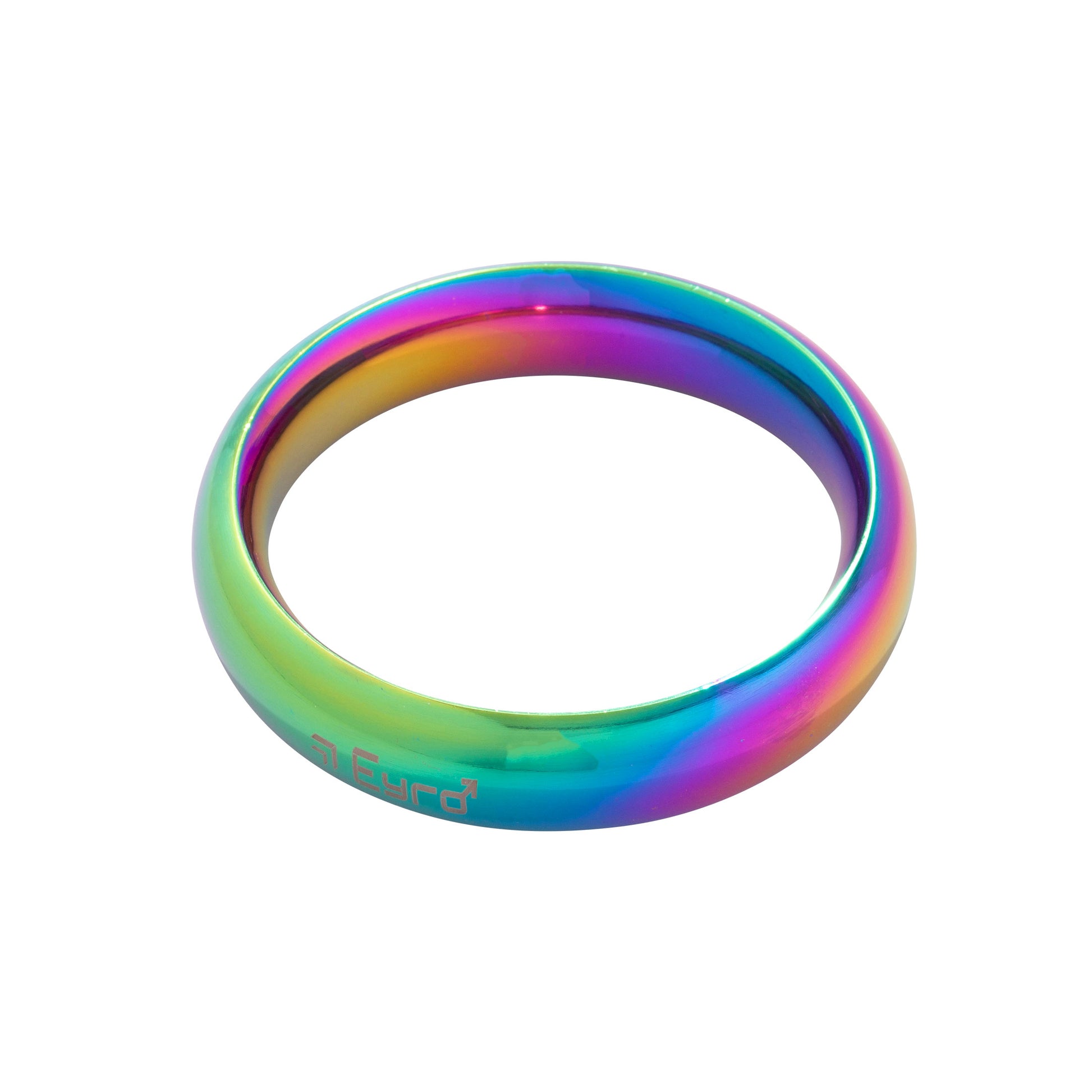 Donut Cock Ring Stainless steel - Rainbow Effect 58mm