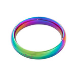 Donut Cock Ring Stainless steel - Rainbow Effect 66mm