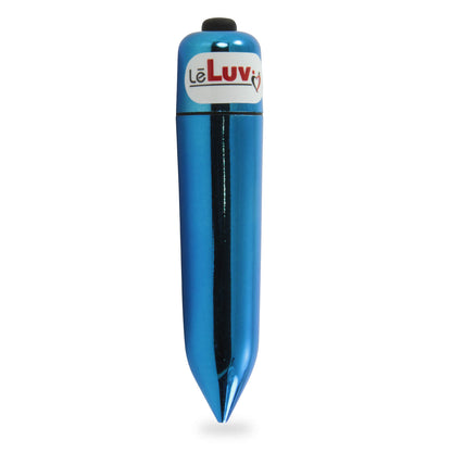LeLuv Mini Pointed Blue Vibrating Bullet 3.25" Compact Discreet Vibrator Egg