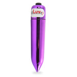 LeLuv Mini Pointed Purple Vibrating Bullet 3.25" Compact Discreet Vibrator Egg