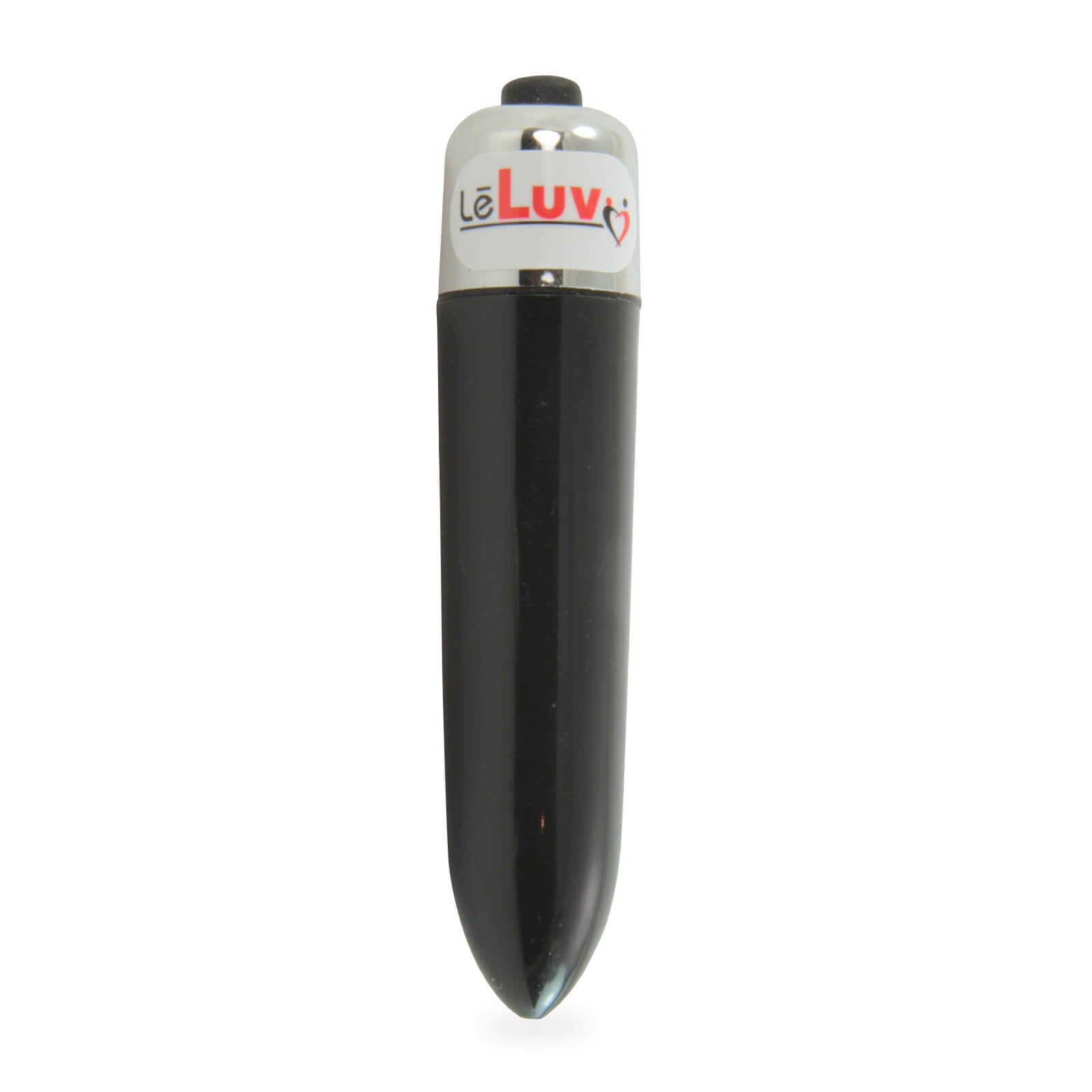 LeLuv Mini Pointed Black Vibrating Bullet 3.25" Compact Discreet Vibrator Egg