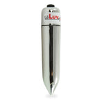 LeLuv Mini Pointed Silver Vibrating Bullet 3.25" Compact Discreet Vibrator Egg