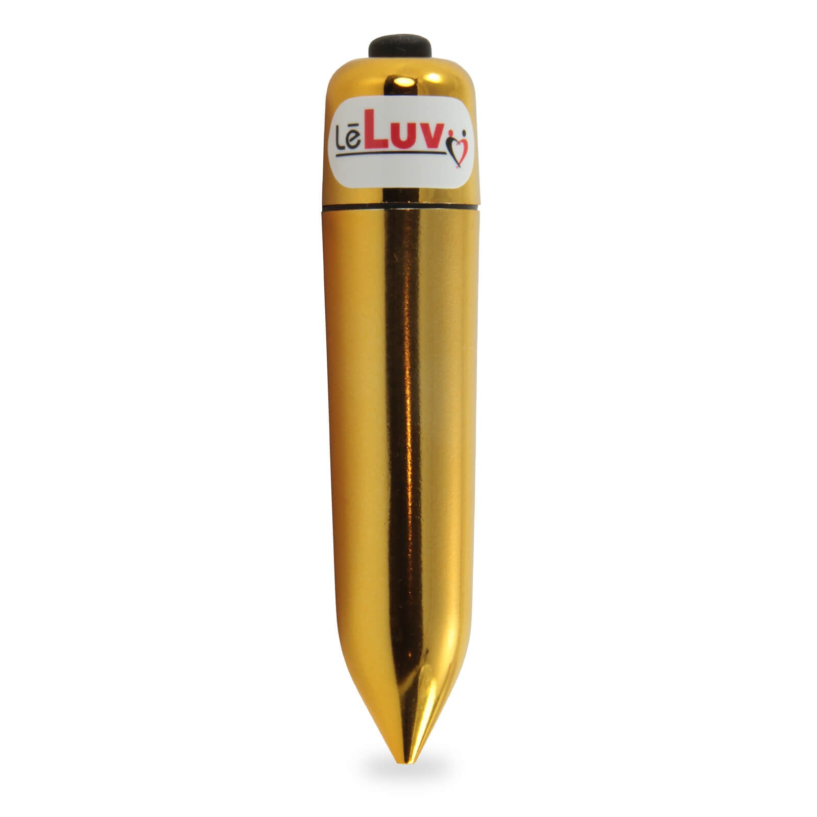 LeLuv Mini Pointed Gold Vibrating Bullet 3.25" Compact Discreet Vibrator Egg