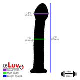 LeLuv Bundle - 5 Borosilicate Glass Cobalt Blue Dildos Wands Butt Plugs Sexy Gift Massagers Toys