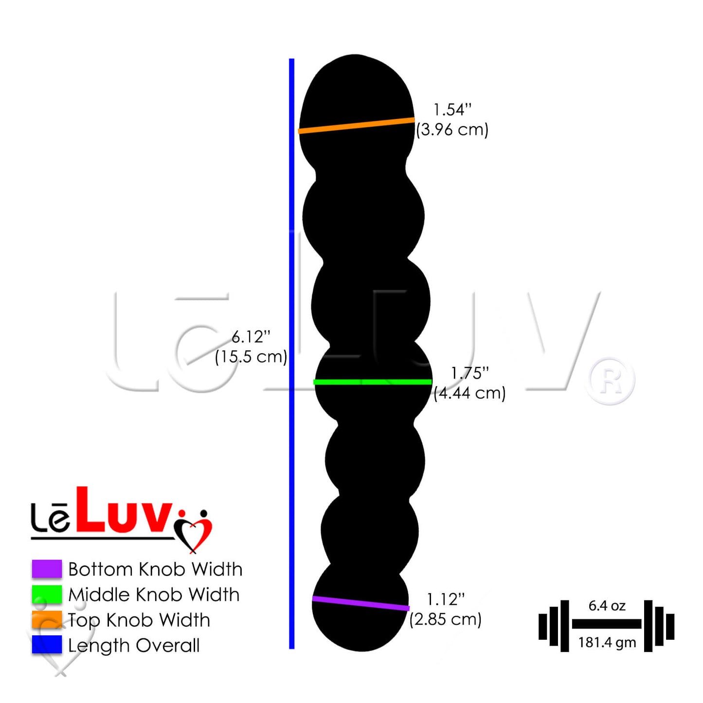 LeLuv Bundle - 5 Pyrex Glass PINK Dildos Wands Butt Plugs Sexy Gift Massagers Toys
