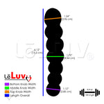 LeLuv Bundle - 5 Pyrex Glass PINK Dildos Wands Butt Plugs Sexy Gift Massagers Toys