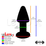 LeLuv Bundle - 5 Pyrex Glass PINK Dildos Wands Butt Plugs Sexy Gift Massagers Toys