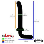 LeLuv 5 Borosilicate Glass Pink Dildos Wands Butt Plugs Sexy Gift Massagers Toys