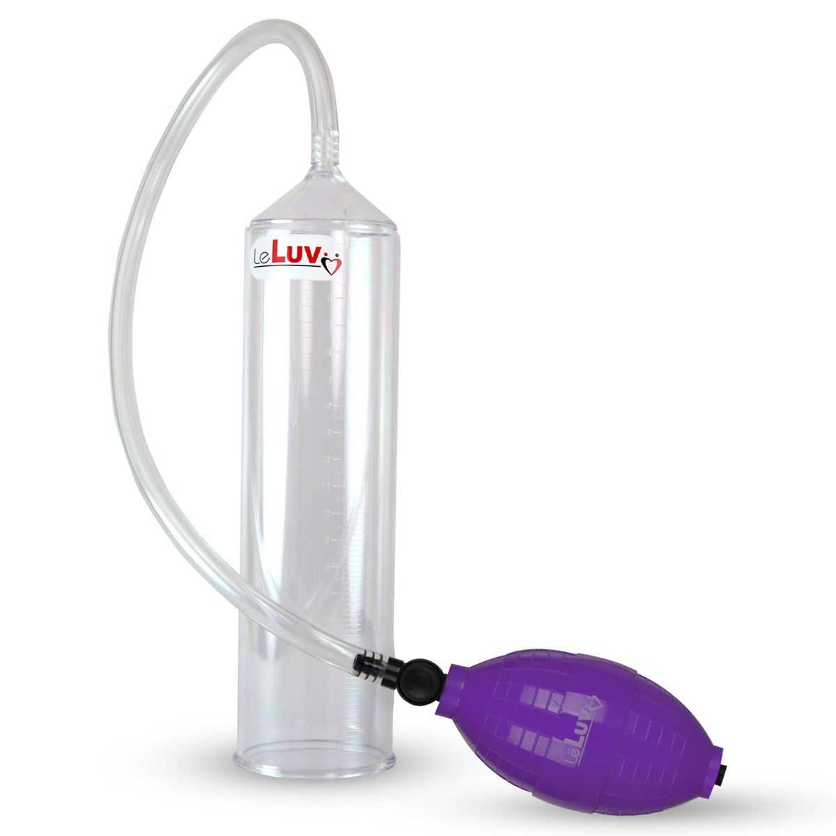 EasyOp Purple B-Grip/Clear Hose Penis Pump Basic Kit
